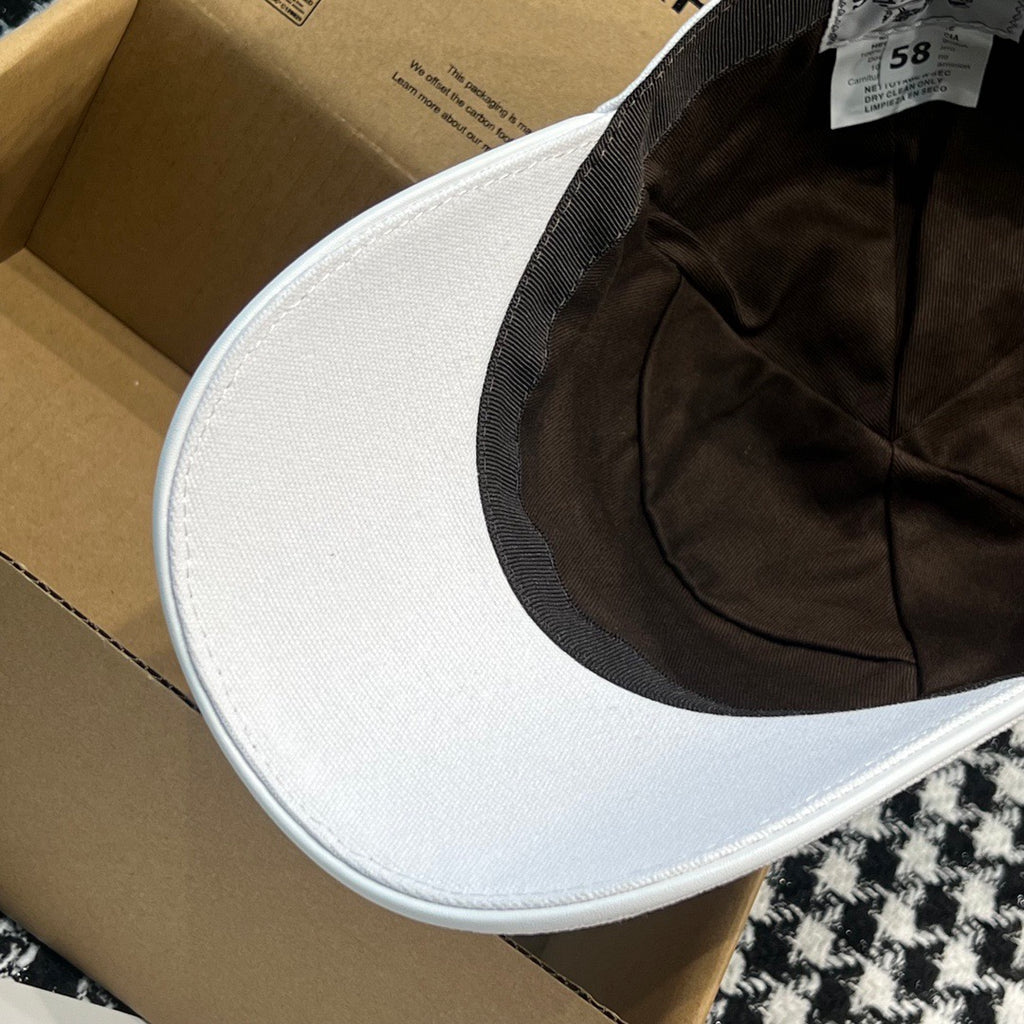 Hermès Nevada Street H Baseball Cap – White & Black