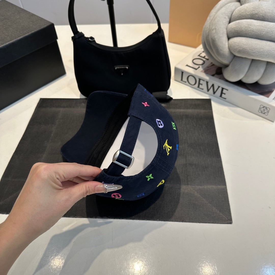 Louis Vuitton Monogram Multicolor Baseball Cap – Navy Edition