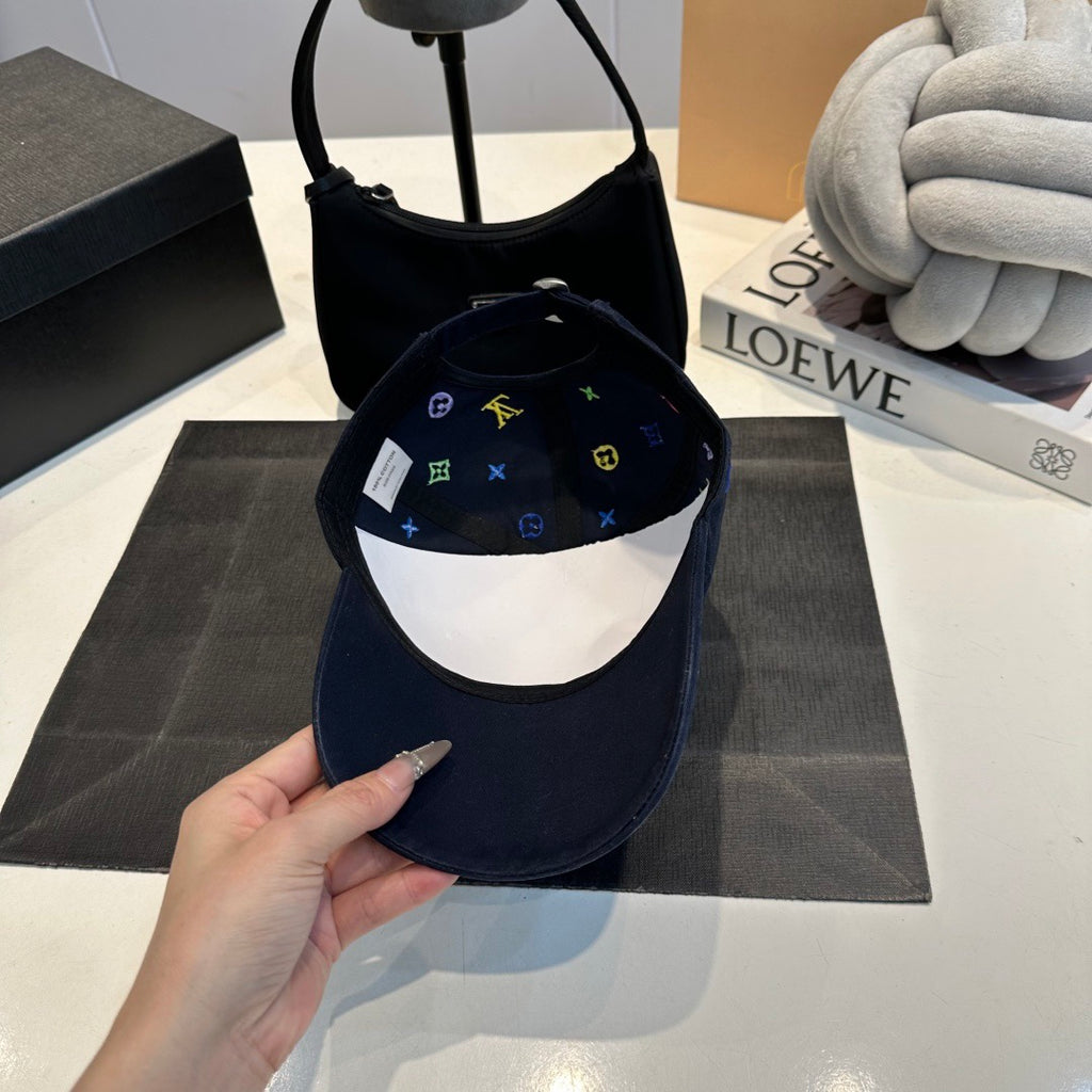 Louis Vuitton Monogram Multicolor Baseball Cap – Navy Edition