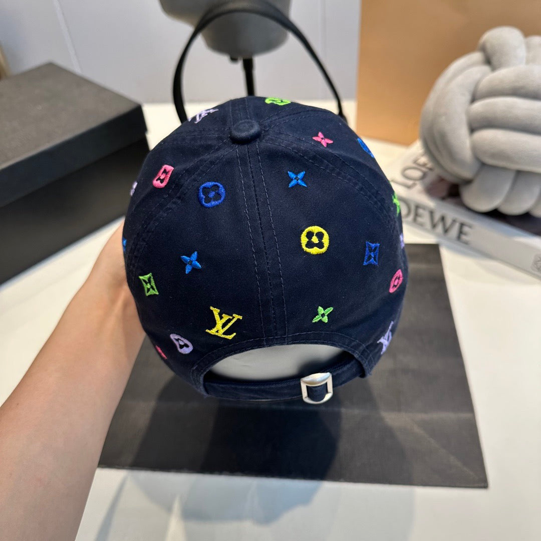Louis Vuitton Monogram Multicolor Baseball Cap – Navy Edition