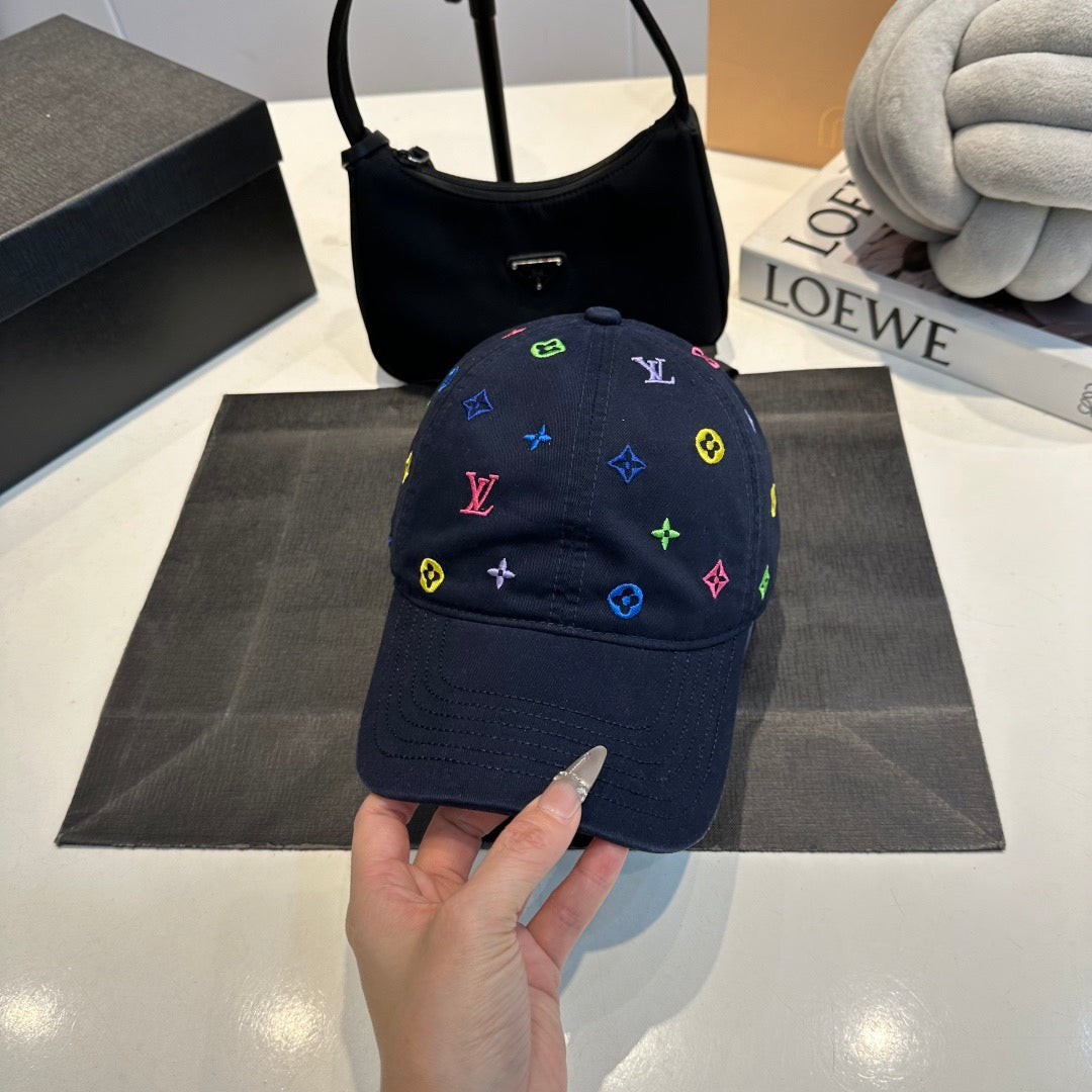 Louis Vuitton Monogram Multicolor Baseball Cap – Navy Edition