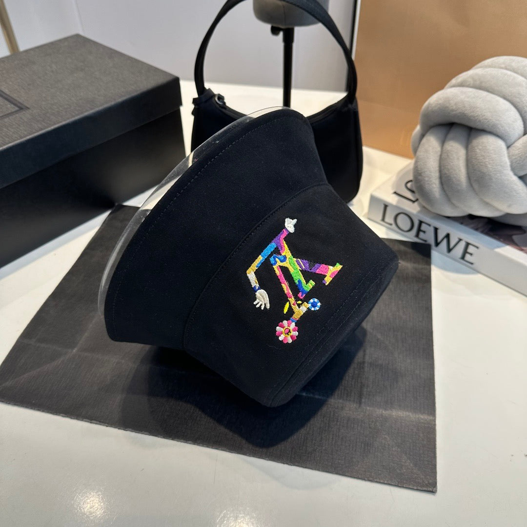Louis Vuitton Multicolor Script Bucket Hat – Black Edition