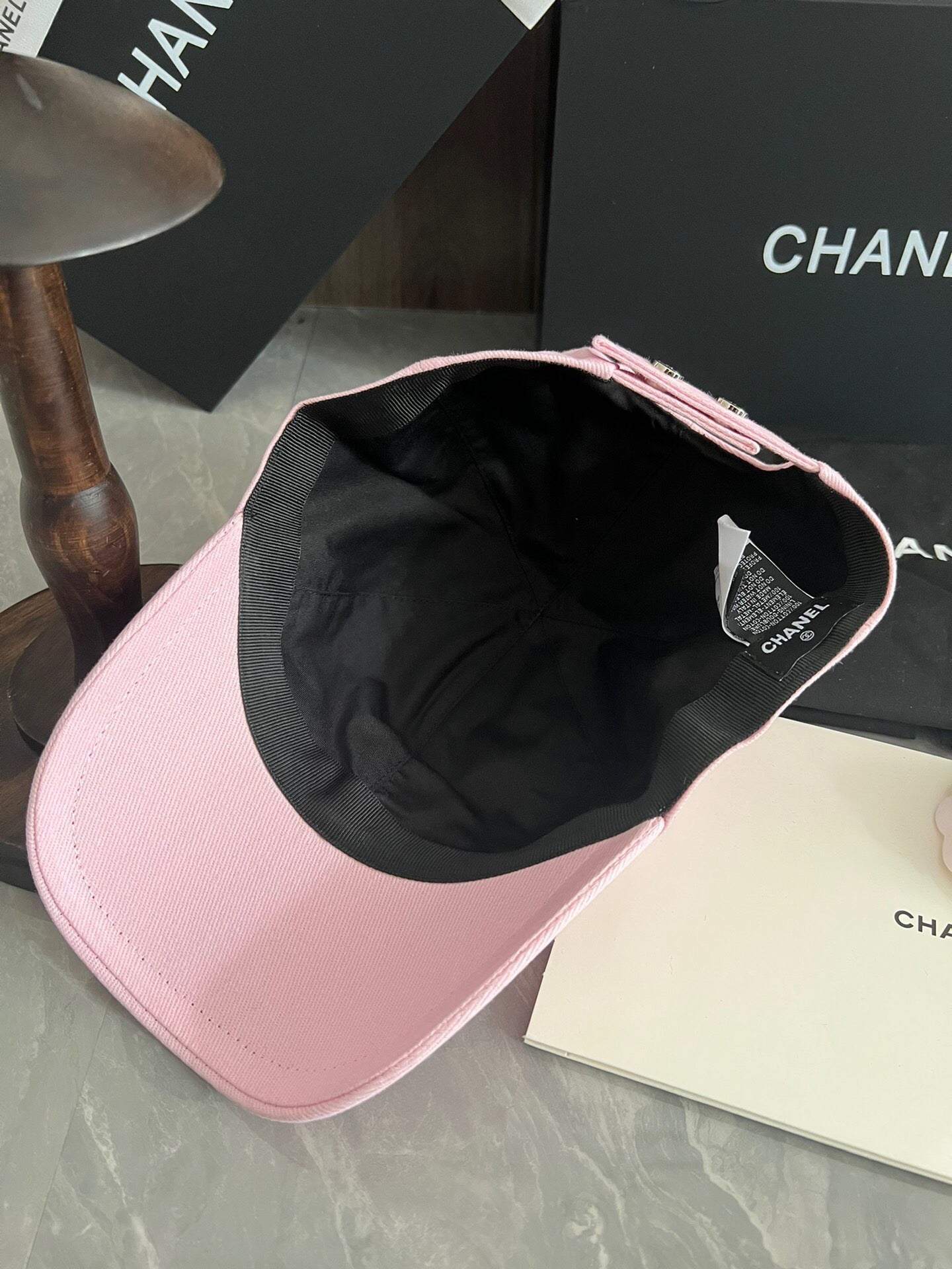 Chanel CC Strass Logo Baseball Cap – Candy Pink
