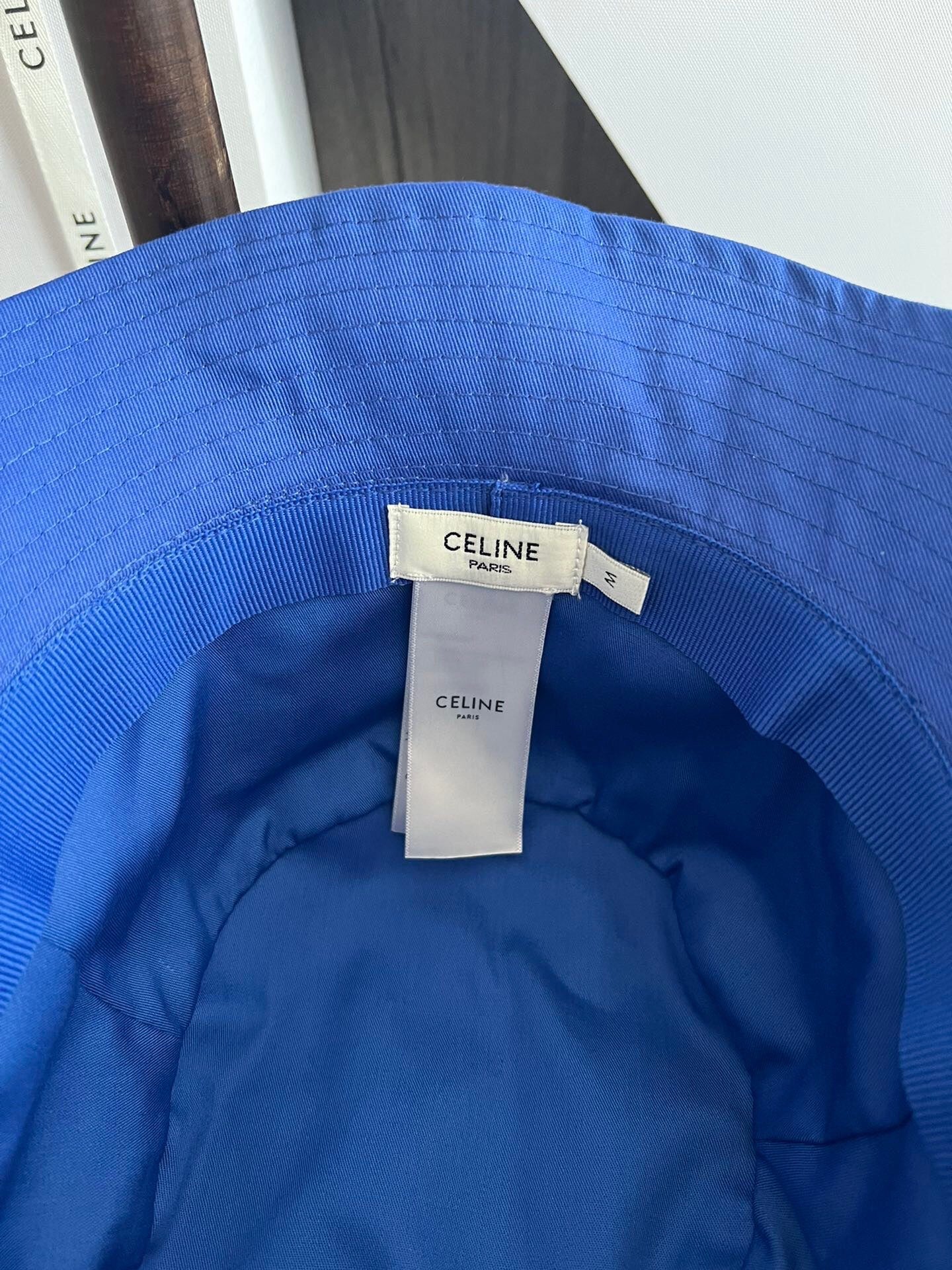 Celine Bucket Hat Triomphe – Royal Blue